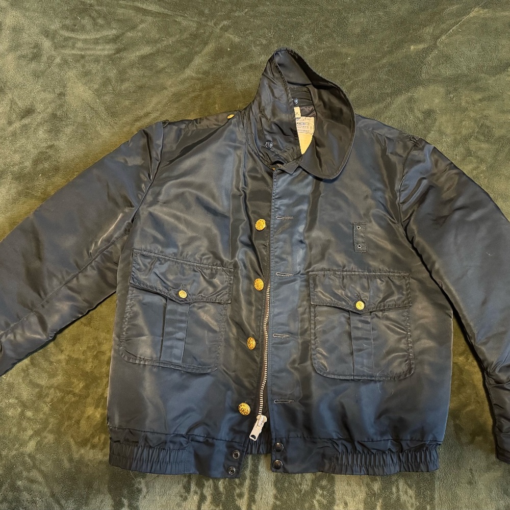 Vintage 80’S Ceiling Zero By Blauer Bomber Police Jacket